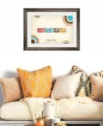 Beautiful Bismillah Arabic Calligraphy Islamic Wall Art 13 × 17 inches & Wooden Frame